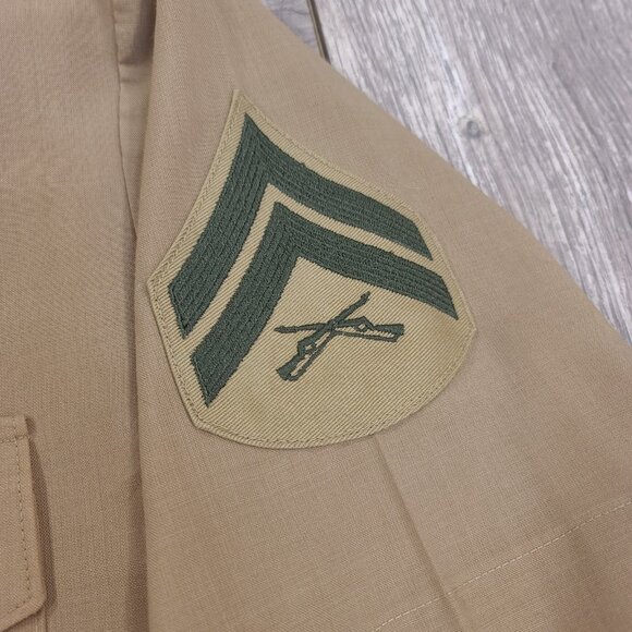 KMFDM Shirt Mens Medium Military Patch WTF Band Tour Concert Vintage Button Top - Picture 5 of 6